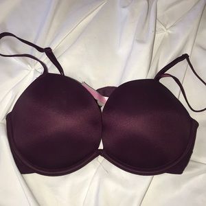 Maroon super push bra